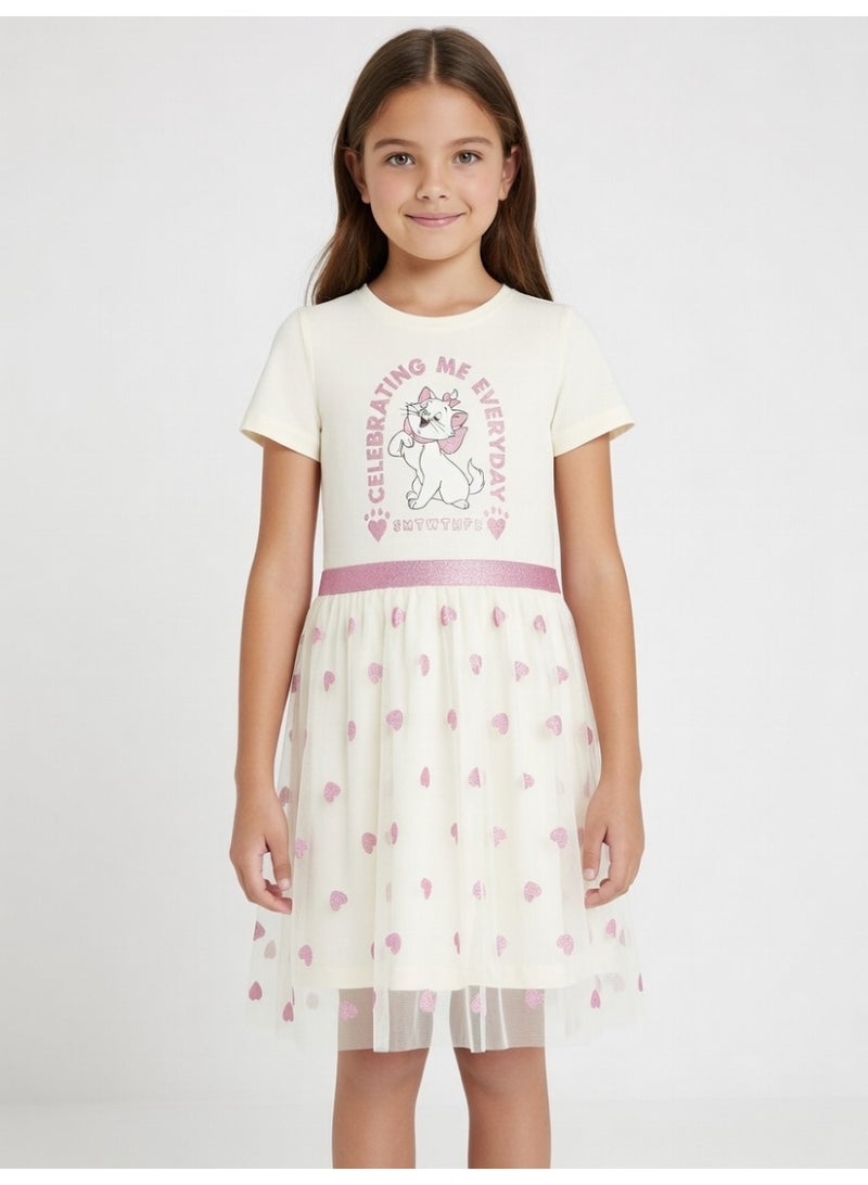 Disney Marie the Cat | Tulle Dress | Cream - Image 1